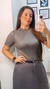 Blusa Tricô manga curta - Dona Cristã