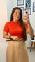 Blusa Tricô manga curta na internet