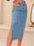 Saia Midi jeans