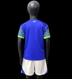 Conjunto Infantil Brasil Away 22/23 na internet