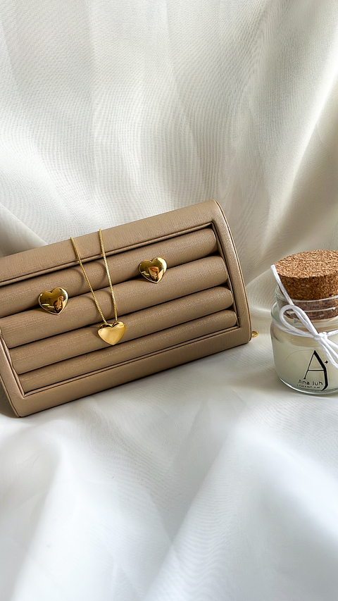 Conjunto coração liso - comprar online