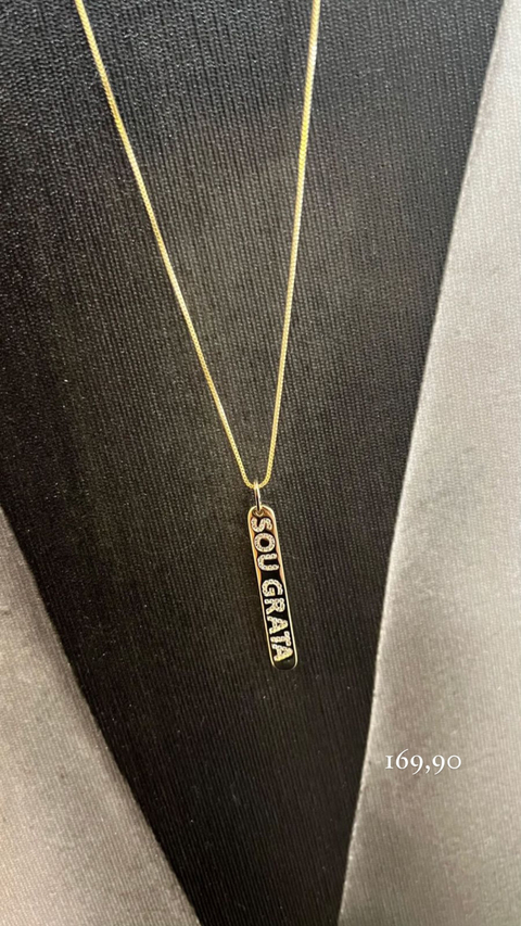 Colar “Sou grata “