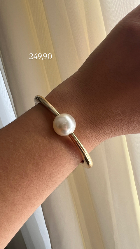 Bracelete pérola solitária
