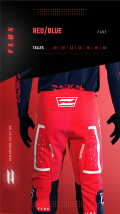 conjunto motocross Radikal Flux rojo azul - comprar online