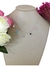 CHOCKER PRATA 925 PONTO LUZ ROSA/PRETO/AZUL/CRISTA - comprar online