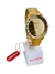 RELOGIO FEM MONDAINE DOURADO CX REDONDA ESPELHADO