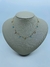 COLAR CHOCKER ELO PORTUGUES PEQUENO COM PINGENTINHOS ESTRELA, LUA, ZIRCONIA AZUL - comprar online
