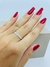 ANEL PRATA 925 MEIA ALIANÇA ZIRCONIA BAGUETE CRISTAL - Raquel Rocha Acessórios