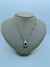 COLAR RIVIERA DOURADO COM ZIRCONIA CRISTAL E GOTA BOLD PRATA