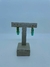 BRINCO ARGOLA CLICK ORGANICO RETANGULAR COM PEDRA DE RESINA COR VERDE - comprar online