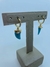 BRINCO ARGOLA CLICK CRAVEJADA BOHO DENTE DE SABRE VERDE COM ZIRCONIA NAVETE CRISTAL