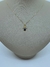 PINGENTE OURO 18K FILHO COM ZIRCONIA AZUL SAFIRA CRAVEJADO 1,5x1 CM