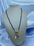 COLAR ELO CRISTAIS AZUL PINGENTE DENTE DE SABRE BRACO ZIRCONIA VERDE MAO DE FATIMA PONTO DE LUZ VERDE - comprar online