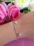 PULSEIRA PRATA 925 INFANTIL BORBOLETA - comprar online