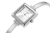 RELOGIO FEMININO MONDAINE PRATA CAIXA QUADRADA PEQUENA SEM NUMERAÇAO PULSEIRA DETALHE EM ARO - comprar online