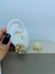 BRINCO PAVE COM 9 PÉROLAS DOURADO