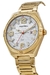 RELOGIO MASCULINO MONDAINE DOURADO CAIXA REDONDA GRANDE NUMERAÇAO INCOMPLETA FUNDO BRANCO E DATA - comprar online