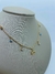 COLAR CHOCKER ELO PORTUGUES PEQUENO PINGENTE OLHO GREGO E PONTINHOS DE LUZ - comprar online