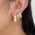 BRINCO TRIO CORAÇÃO CRAVEJADO ZIRCONIA CRISTAL DOURADO