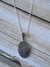 COLAR PRATA 925 PING OVAL BORDADO PEDRA MACACITA