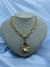COLAR MAX ELO CADEADO PINGENTE FLOR - comprar online