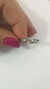 ANEL PRATA 925 ARO DUPLO TRANSPASSADO COM MICROESF