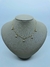 COLAR CHOCKER ELO PORTUGUES PEQUENO PINGENTES PÉROLAS