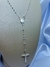 COLAR PRATA 925 TERÇO V19 MEDALHA NOSSA SENHORA DAS GRAÇAS E CRUZ COM JESUS na internet