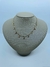 COLAR CHOCKER ELO PORTUGUES PEQUENO PINGENTES FLORZINHAS DOURADAS - comprar online