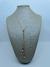 COLAR GRAVATINHA PINGENTE NAVETE ZIRCONIA CRISTAL 40CM - comprar online