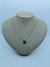 COLAR CHOCKER ELOS CORAÇÕES PEQUENOS VAZADOS PINGENTE CENTRAL CORAÇÃO LILAS ZIRCÕNIA