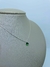 COLAR PRATA 925 PONTO DE LUZ ESMERALDA REDONDO 6MM - comprar online