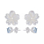 Brinco Madrepérola Flor Azul - comprar online