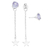 Brinco Pendant Star Lilas