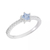 Anel Estrela Aquamarine - tam 20