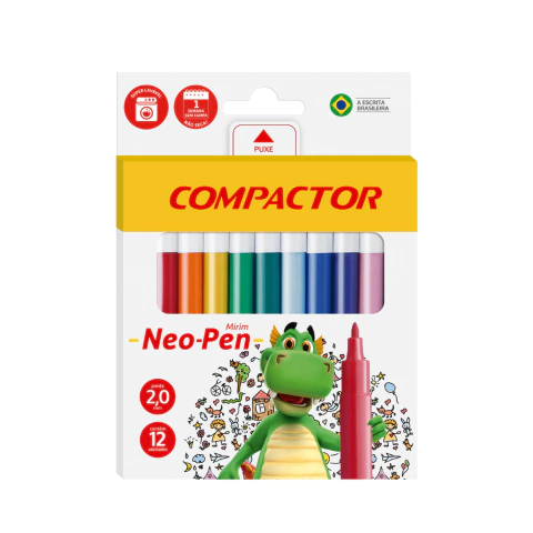 Caneta Hidrocor 08 Cores Jumbo Fruits TRIS Mega com Cheirinho 607252