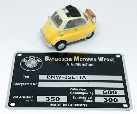 ISETTA 300 - Chapa Identificatoria