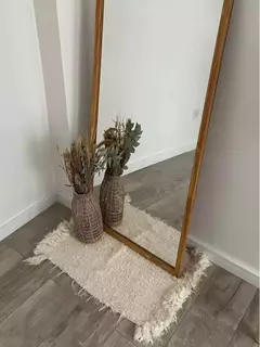 Alfombra Blanca Tejida 60x110cm - comprar online
