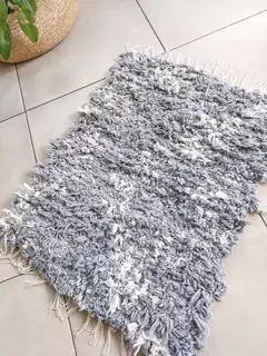 Alfombra lana 50x60 - Gris con claro