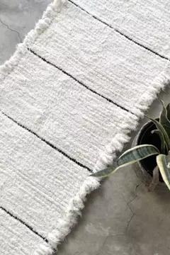 Alfombra 60x200cm | Rayas negras - comprar online