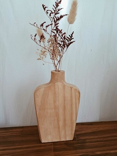 Florero Atenas - Madera Maciza - Casa Petra Deco