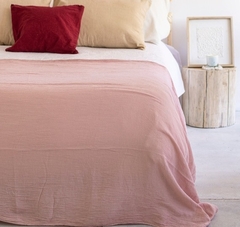 Pie de Cama de Gasa - Color Rosa - 2,00 x 1,40 - comprar online
