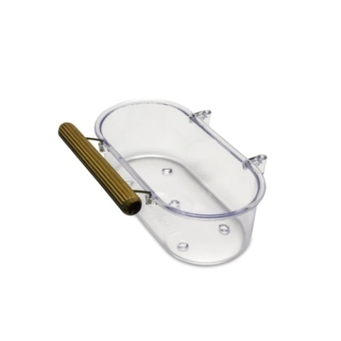 Banheira Pequena Cristal Com Poleiro e Gancho - Injetfour