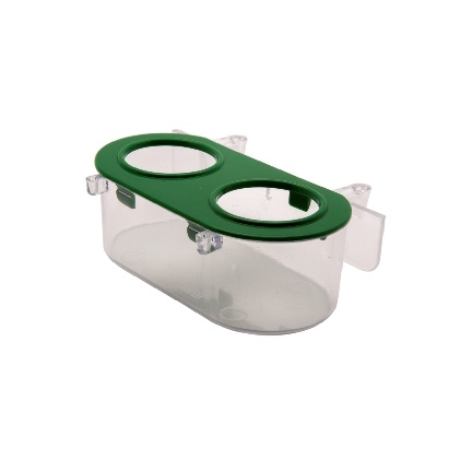 Comedouro 2 Furos Com Gancho 90ml - Injetfour