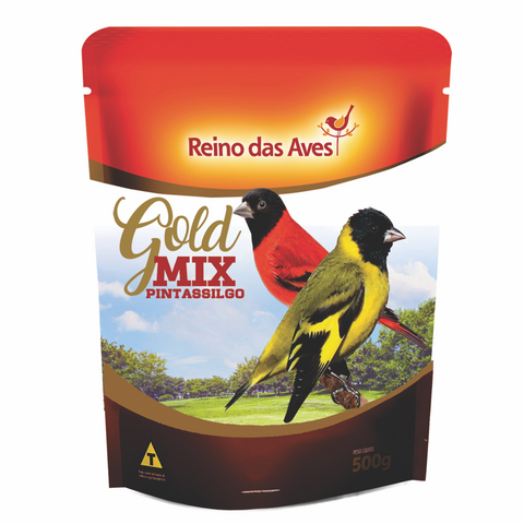 Pintassilgo Gold Mix 500g - Reino Das Aves