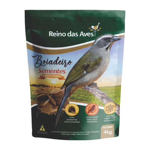 BOIADEIRO SEMENTES 4kg - Reino das Aves