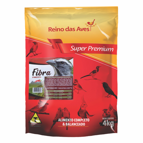 Fibra Pimenta 4kg - Reino Das Aves