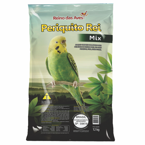 Periquito Rei 12Kg - Reino Das Aves