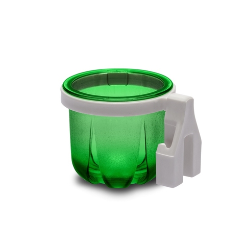 Porta Vitaminas Rubi Verde Com Presilha Branca 25ml - Injetfour