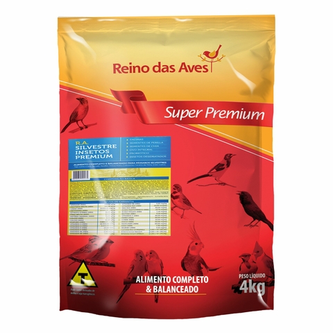 Farinhada RA Silvestre Insetos 4kg - Reino Das Aves